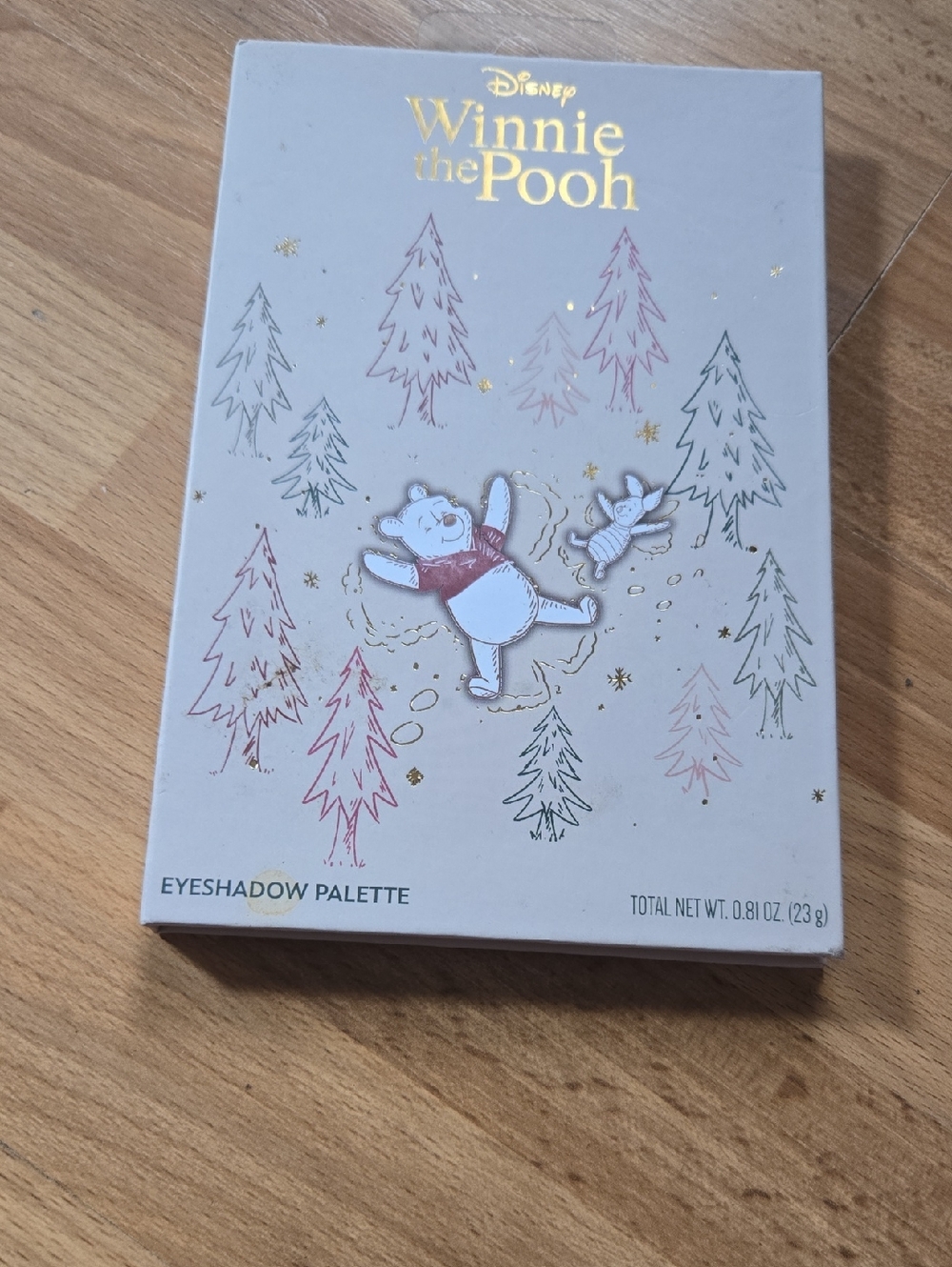 Disney Winnie the Pooh Eyeshadow Palette - White, Gold & Pink Accents